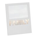 Glorex Foto-Rahmen FAMILY 23x18x2cm mit Licht Pappe
