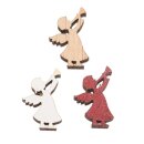 Holzstreuteile Weihnachten  Engel, rot-weiss,...