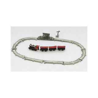 Miniatur Eisenbahn mit Schienen 16 Teile