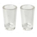 Trinkglas, 7x12mm aus Kunststoff zu 4 Stk