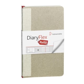 Hahenmühle REFILL für  DiaryFlex 18,2x10,4cm Refill mit Liniertenseiten