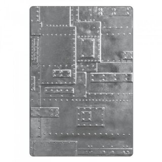 Sizzix 3-D Texture Fades Embossing Folder Foundry by Tim Holtz