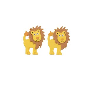 Moosgummi Sticker Löwe, Flusspferd, Kamel