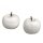 2 Äpfel aus Styropor 7x7x6 & 8x8x7cm