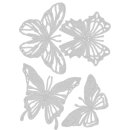 Sizzix Thinlits Die Set 4PK Scribbly Butterflies by Tim...