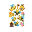 Glorex 3D Moosgummisticker 11 Stück Bienen