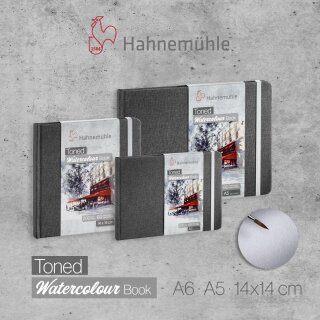 Hahnemühle Toned Watercolour Book Grey 200g/m²