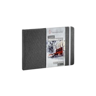 Toned Watercolour Book Grey 200g/m² A5 Landschaftsformat