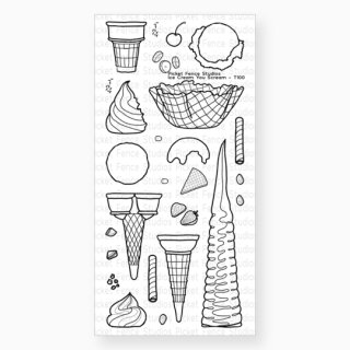 26 Clear Stamps Eiscreme