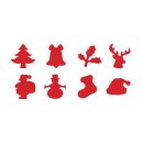 8 Weihnachtliche Mini Stanzer mit...
