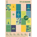 Block A4 mit Motivpapier 170gr, 40 Bogen