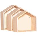 Haus Set aus Holz 3 Stück