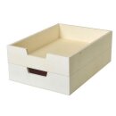A4 Ablagebox aus Holz zu 2 Stück stapelbar