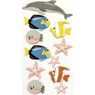 Art-Work Sticker "Fische & Seesterne"