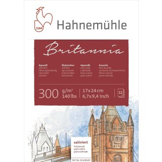 Hahnemühle Aquarellblock Britannia satiniert 300g/m²