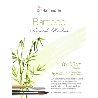 Hahnemühle Mixed Media Block Bamboo 265g/m² 80x105mm