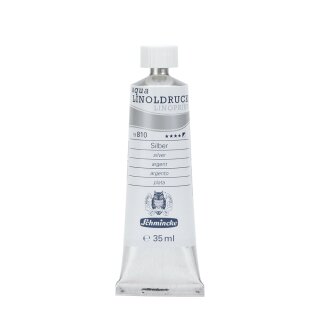 aqua-LINOLDRUCK Tube 35ml Silber