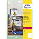 AVERY Wetterfeste Etiketten A4 Laser 20 Bogen