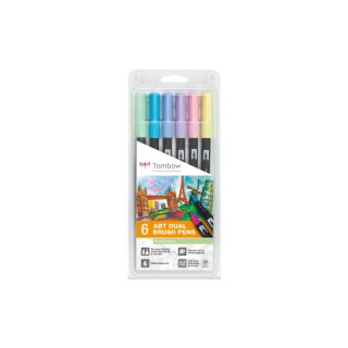 TOMBOW ABT Dual Brush Pen Set Pastellfarben