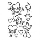 Clear Stamp/ Silikon Stempel diverse Motive Love Story