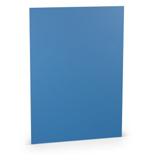 Paperado Einzelkarte DIN A7 Stahlblau