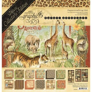 Graphic 45, Safari Adventure Papierset 30,5x30,5cm