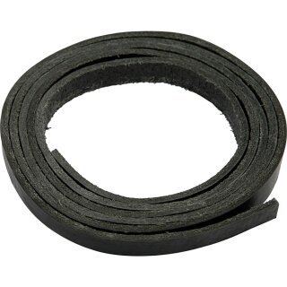Lederband 2 Meter Dicke 3mm breite:1cm schwarz
