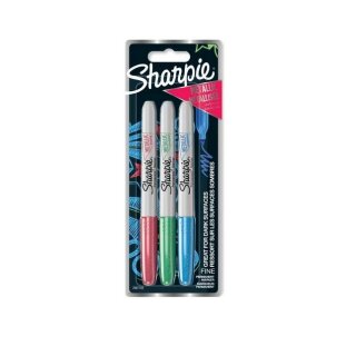 SHARPIE Permanent Marker Fein 3 er Set Metallic