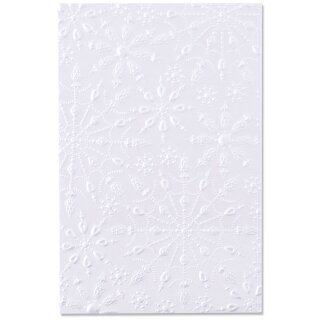 Sizzix 3-D Textured Impressions Embossing Folder Jeweled Snowflakes by Kath Breen