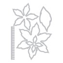 Sizzix Thinlits Die Set 5PK Elegant Poinsettia by Jennifer Ogborn