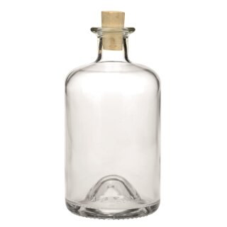 Glorex Apotheker-Flasche 500ml 16x8cm, mit Korken