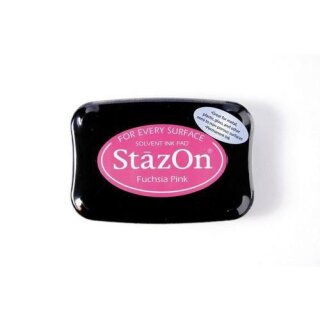 StazOn Stempelkissen 75x45mm Wasserfest, für glatte Oberflächen Fuchsia Pink