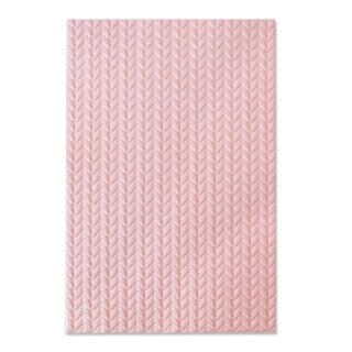 Sizzix 3-D Textured Impressions Embossing Folder Knitted by Jessica Scott