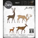 Sizzix Thinlits Die Set 4PK Darling Deer by Tim Holtz
