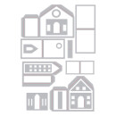 Sizzix Thinlits Die Set 16PK Paper Village #1  by Tim Holtz