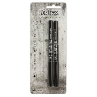 Embossing Dual Pen Clear mit zwei stiften dünn und lang grey
