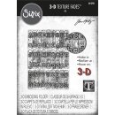 Sizzix 3-D Texture Fades Embossing Folder - Typewriter by Tim Holtz