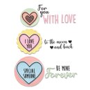 Sizzix Framelits Die Set 8PK w/Stamps - Love Hearts by...
