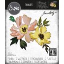 Sizzix Thinlits Die Set 7PK - Brushstroke Flowers #1 by Tim Holtz