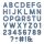 Sizzix Thinlits Die Set 80PK - Alphanumeric Bold by Tim Holtz