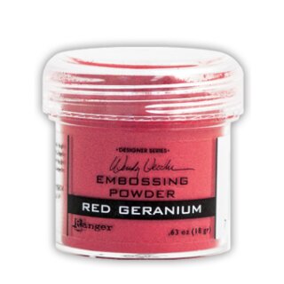 Wendy Vecchis Embossing-Powder 18g Red Geranium, kräftiges rot