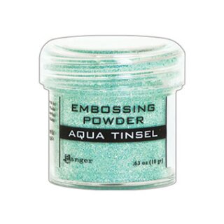 Ranger Embossing Powder 34ml Aqua Tinsel
