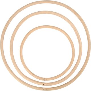 Bambus-Ringe im 3 er Set