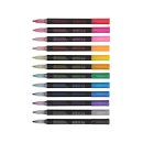 Outline Pen 12 Farben innen silber aussenlinie farbe