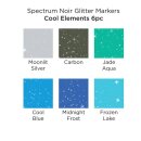 Spectrum Noir Glitter Marker Cool Elements 6 Stifte