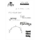 Sizzix Clear Stamps 9PK - Everyday Sentiments #2 by Lisa...
