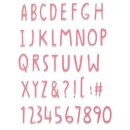 Sizzix Thinlits Die - Hand Drawn Alphabet by Jenna Rushforth
