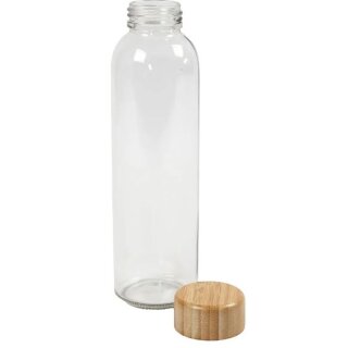 Wasserflasche 500ml mit Bambusdeckel
