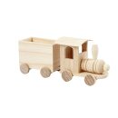 Eisenbahn aus Holz mit Anhänger