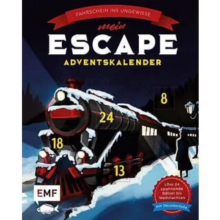 Mein Escape-Adventskalender: Fahrschein ins Ungewisse - Mit Decoderfolie